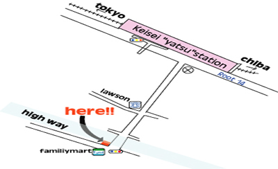 お店までの地図